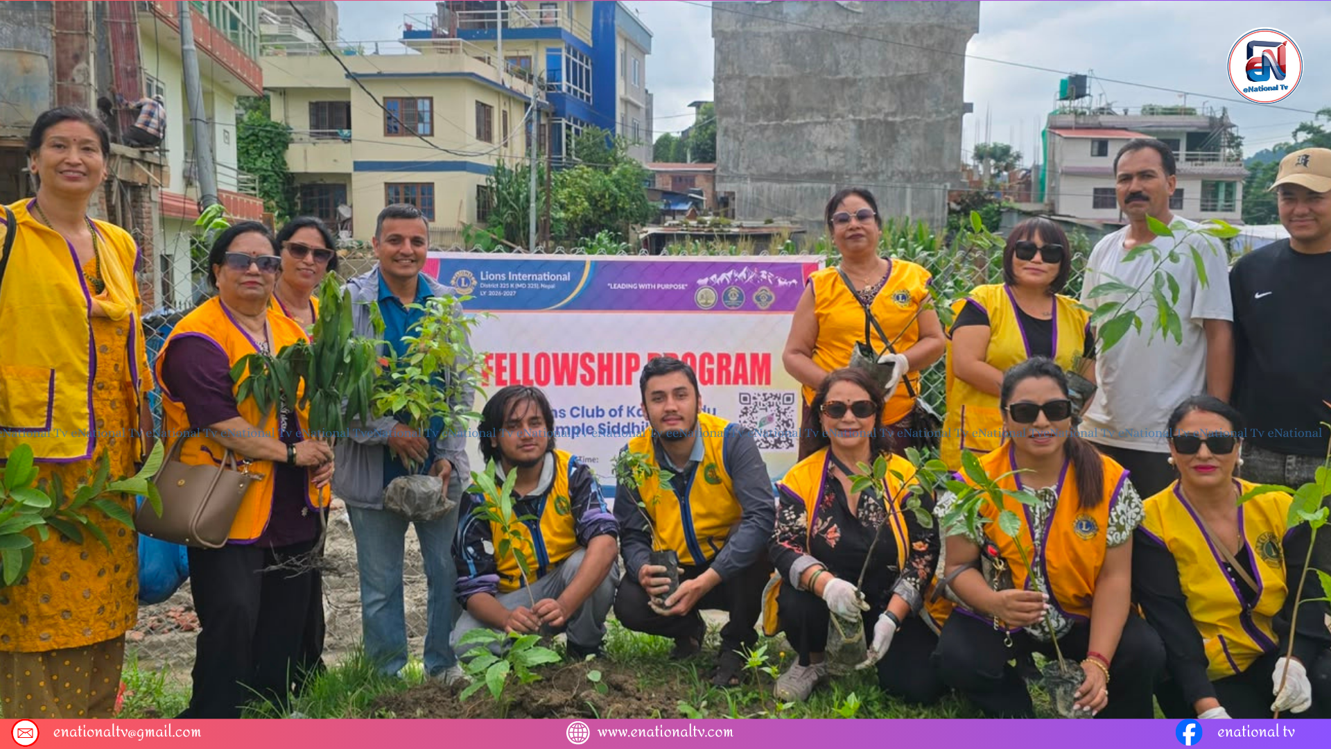 लायन्स क्लब अफ काठमाडौं टेम्पल सिद्धिविनायकद्वारा १०० बिरुवा वृक्षारोपण तथा संरक्षण अभियान सम्पन्न