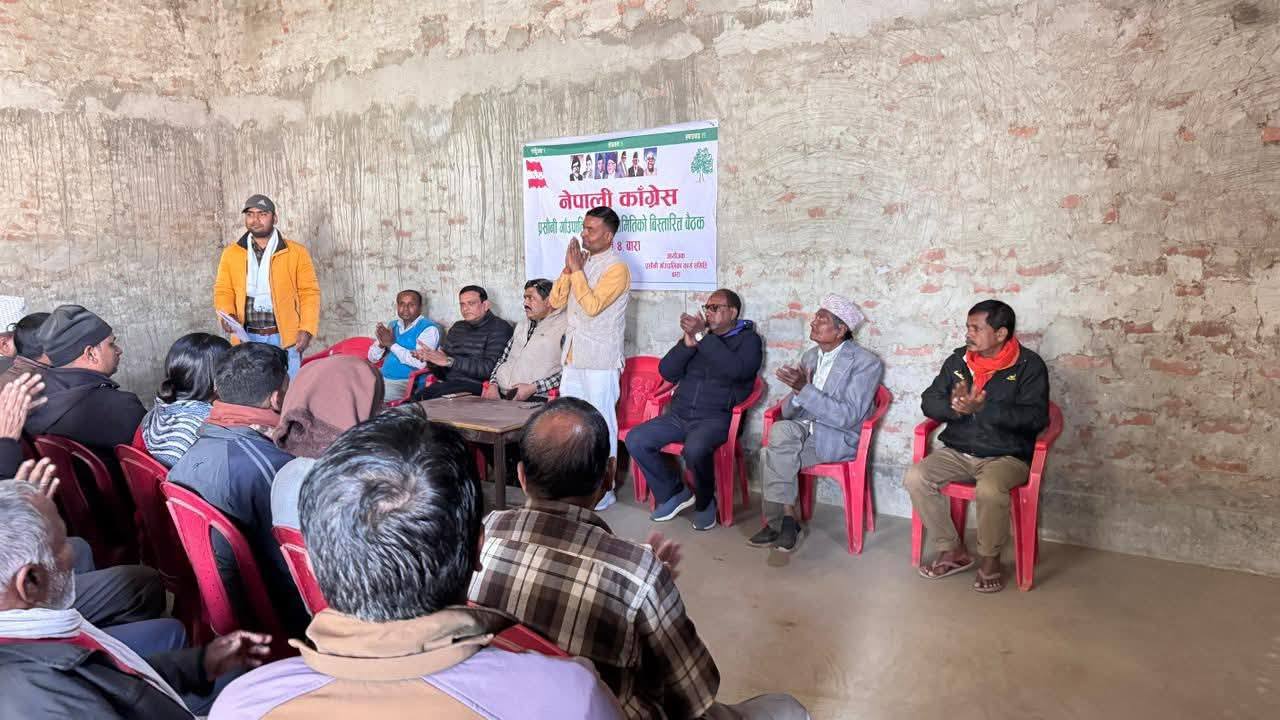 नेपाली कांग्रेस प्रसौनी–फेटा गाउँकमिटीको विस्तारित बैठक सम्पन्न, उम्मेदवार श्यामबाबु गुप्ताद्वारा सम्बोधन