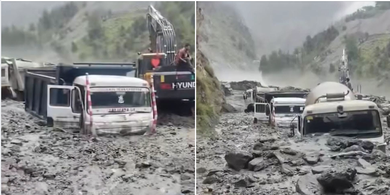 भारतको किस्तवारमा भीषण पहिरो, ५४० मेगावाट क्वार जलविद्युत् आयोजनानजिक दर्जनौँ सवारी पुरिए