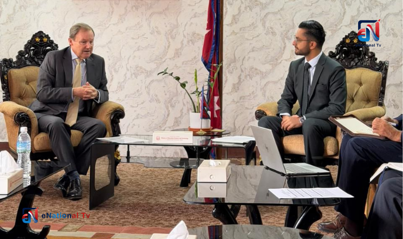 शिक्षामन्त्री पोखरेल र बेलायती राजदूतबीच शिक्षा र सहकार्यबारे छलफल